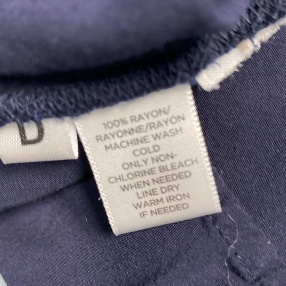 Loft Ann Taylor X-Large Navy blouse - Picture 6 of 8